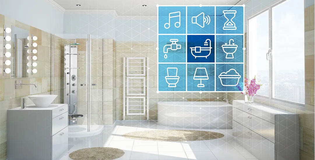 Baño inteligente con tecnología avanzada
